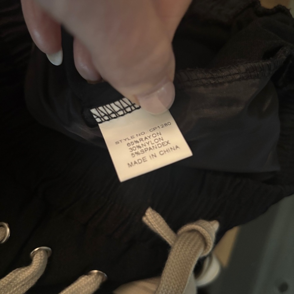 Rick Owens INSPIRED Black Mega Laced Joggers - Picture 9 of 10